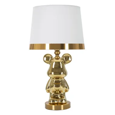 LAMPA STOŁOWA MIŚ ZŁOTY 30X54 cm